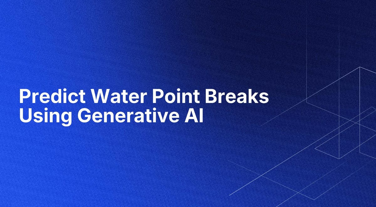 Predict Water Point Breaks Using Generative AI