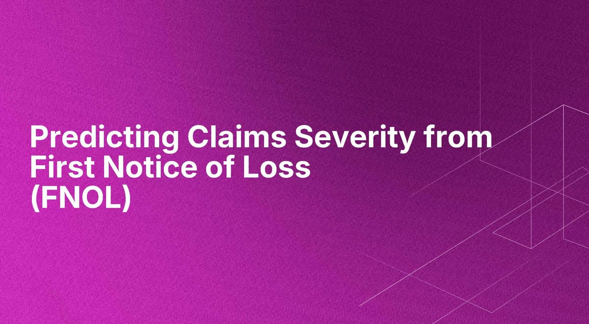 Predicting Claims Severity from First Notice of Loss (FNOL)