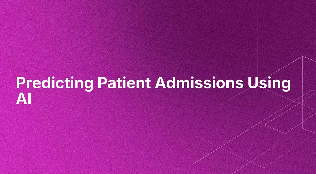 Predicting Patient Admissions Using AI