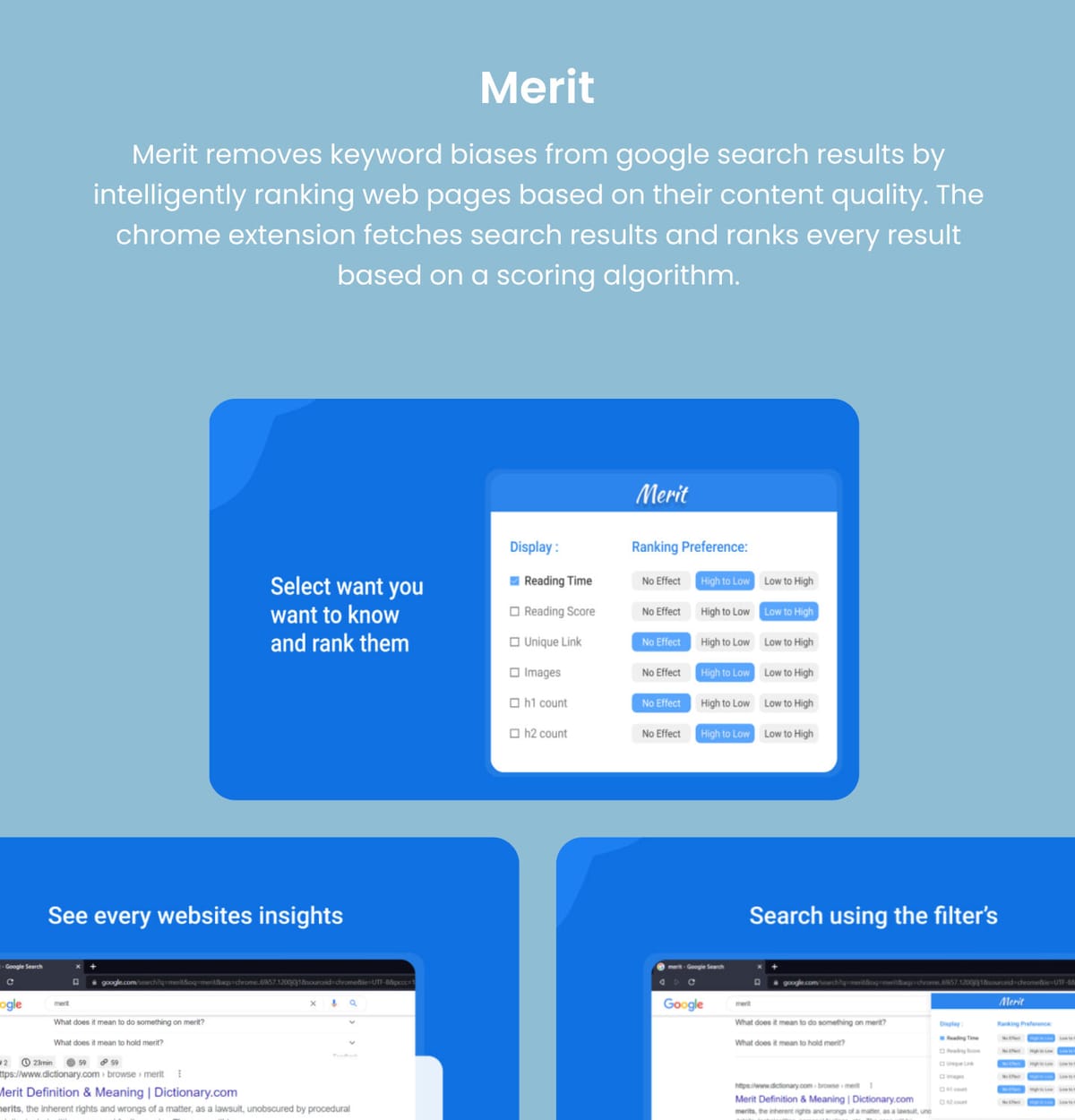 Enhancing Content Discovery with Merit