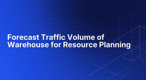 Forecast Traffic Volume of Warehouse for Resource Planning