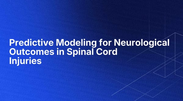 Predictive Modeling for Neurological Outcomes in Spinal Cord Injuries